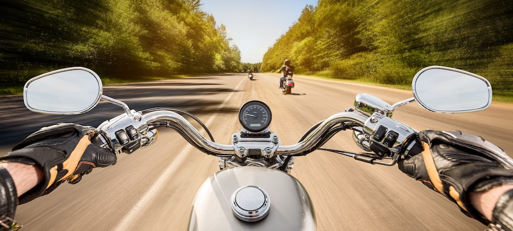 Motorcycle On Road