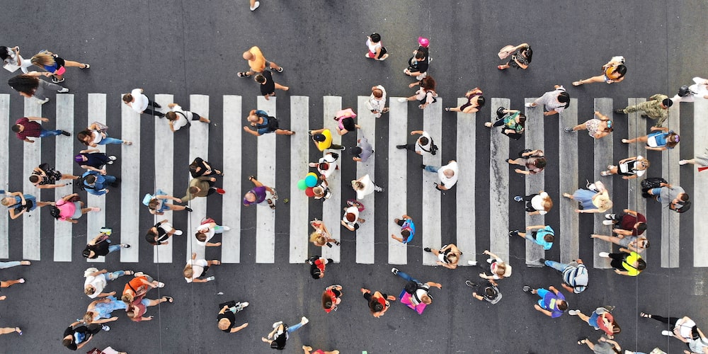 Crosswalk for the top view